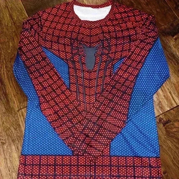 Marvel Spider-Man Long Sleeve Tee - Red and Blue - Picture 2 of 4